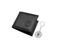 Chelsea F.C. Mens Wallet Bifold & Keyring Set, Football Accessories Gifts for Men