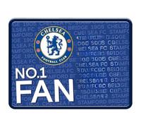 Chelsea FC Metal Embossed Framed Plaque (One Size) (Blue/White)