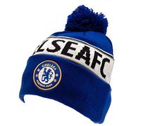 Chelsea FC Official Adults Unisex TX Ski Hat (One Size) (Blue/White)