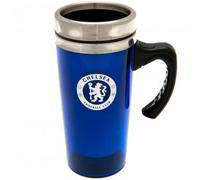 Chelsea Fc Official Aluminium Travel Mug Blue (One Size)