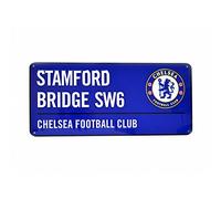 Chelsea FC Official Football Coloured Metal Street Sign (One Size) (Blue/White)