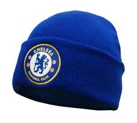 Chelsea FC Official Football Gift Knitted Bronx Beanie Hat Royal Blue
