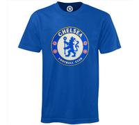 Chelsea FC Official Football Gift Mens Crest T-Shirt Royal Small