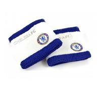Chelsea FC Official Football Sweatbands (Set Of 2) (One Size) (Blue/White)