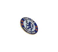 Chelsea FC Official Metal Football Crest Pin Badge (One Size) (Blue/White/Red)