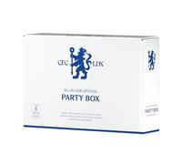 Chelsea FC Official Party Supplies Box for 6 guests | All in one 75 pcs incl. Disposable Tableware w/Cutlery, Decorations & Party Favors | Perfect for Matchday & Birthday Celebrate