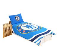 Chelsea FC Official Reversible Pulse Duvet Set (Single) (Blue)