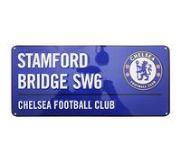 Chelsea FC Official Stamford Bridge Football Crest Street Sign (One Size) (Blue)