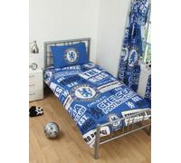 Chelsea Fc Patch Single Duvet Cover And Pillowcase Set