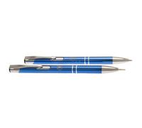 Chelsea Fc Pen & Pencil Set Blue/silver (One Size)