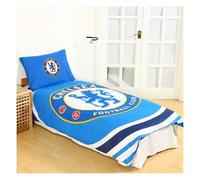 Chelsea FC Pulse Duvet Cover SetSingle Sky Blue BS4147