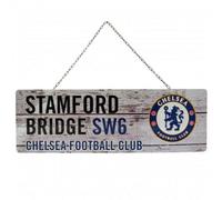 Chelsea Fc Rustic Plaque White/black/blue (One Size)