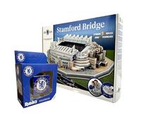 Chelsea FC Stamford Bridge 3D Puzzle (171 Pieces) + Chelsea Rubik’s Cube Bundle | Official Football Fan Gift | Stadium Model Construction Puzzle & Brain Teaser | Ages 7+