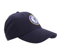Chelsea FC Unisex Official Football Crest Baseball Cap (One Size) (Navy Blue)