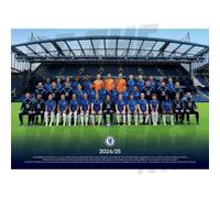 Chelsea FC Women's 24/25 Team Squad Poster Framed A3