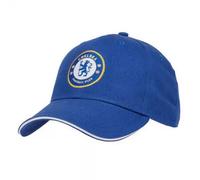 Chelsea FC Women's Crest Sandwich Peak Baseball Cap in Blue Chelsea FC Blue One Size