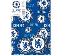 Chelsea FC Wrapping Paper 2 Sheets 2 Tags, Chelsea Football Gift Wrap