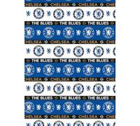 CHELSEA FC WRAPPING PAPER FOOTBALL ROLL WRAP 3M BIRTHDAY GIFT WRAP