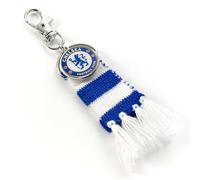 Chelsea Football Club Blue Stripe Scarf and Crest Backpack Hanger