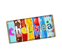 Chelsea Football Club Chocolate Bar Wrapper Novelty Gift Present For Sports Birthday Xmas CH-9860 (without chocolate bar (wrapper only))