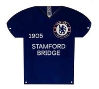 Chelsea Football Club Official Shirt Shaped Metal Sign Wall Hanging Crest Badge