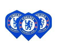 FOCO Officially Licensed Chelsea Football Club Dart Flights Extra Thick 75 Micron - 3 Sets per Pack (9 Darts Flights in Total) - Professional Darts Accessories
