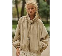 Chelsea Funnel-Neck Oversized Jacket at Free People in Oatmeal, Size: Small - female