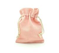 Chelsea Jones 12 x Pack Soft Pink Linen Drawstring Gift Bags/Pouches - Jewellery, Crafting - Wholesale/Bulk Buy - Size 13 x 10 cm(1511)