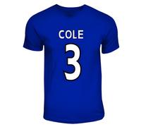 Chelsea Junior Ashley Cole Hero T-Shirt in Blue | Size: 7-8 Years Chelsea Blue 7-8 Years