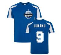 Chelsea Junior Romelu Lukaku London Sports Training Jersey in Blue | Size: 5-6 Years Chelsea Blue 5-6 Years