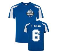 Chelsea Men's Mens Thiago Silva Sport Training Jersey in Blue | Size: Medium Chelsea Blue M
