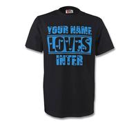Chelsea Men's Mens Your Name Loves Inter T-Shirt in Black | Size: Medium Chelsea Black M