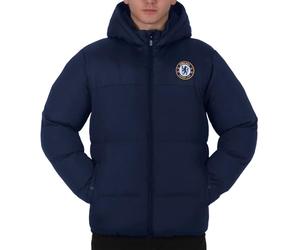 Chelsea Mens Quilted Jacket Hooded Winter Coat Official Gift Navy XXL
