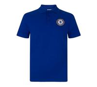 Chelsea Official Football Gift Boys Crest Polo Shirt Royal 8-9 Years MB