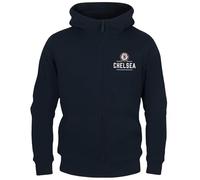 Chelsea Official Football Gift Boys Fleece Zip Hoody Navy 12-13 Years