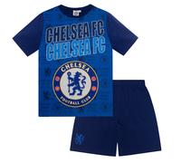 Chelsea Official Football Gift Boys Kids Pyjamas Blue Text 12-13 Years