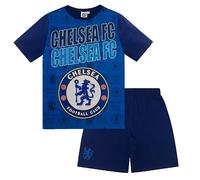 Chelsea Official Football Gift Boys Kids Pyjamas Blue Text 6-7 Years