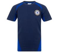 Chelsea Official Football Gift Boys Panel Cotton T-Shirt Navy 6-7 Years