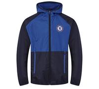Chelsea Official Football Gift Boys Shower Jacket Windbreaker Navy 12-13 Yrs