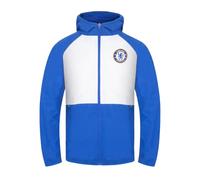 Chelsea Official Football Gift Boys Shower Jacket Windbreaker White 4-5 Years