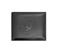 Chelsea FC Official Football Gift Embossed Crest Money Wallet Black