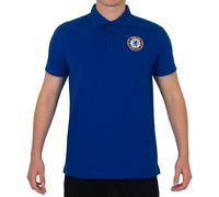 Chelsea Official Football Gift Mens Crest Polo Shirt Royal Blue 3XL