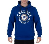 Chelsea Official Football Gift Mens Fleece Hoody Royal Blue Small