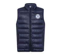 Chelsea Official Gift Boys Padded Body Warmer Gilet Navy Blue Zip 2-3 Years