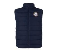 Chelsea Official Gift Boys Padded Body Warmer Gilet Navy Zip 12-13 Years