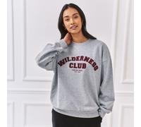 Chelsea Peers 100% Cotton Wilderness Sweatshirt GREY AMAZONITE