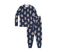 Chelsea Peers Dog Print Pyjamas (1-12 Yrs) - 7-8 Y - Navy Mix, Navy Mix