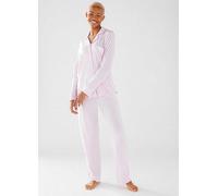 Chelsea Peers NYC Modal Button Up Long Pyjama Set Pink
