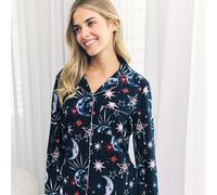 Chelsea Peers Organic Cotton Button Up STARRY NIGHT SKY SIZE 20