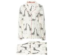 Chelsea Peers Womens Up Pyjama Set White Giraffe 16